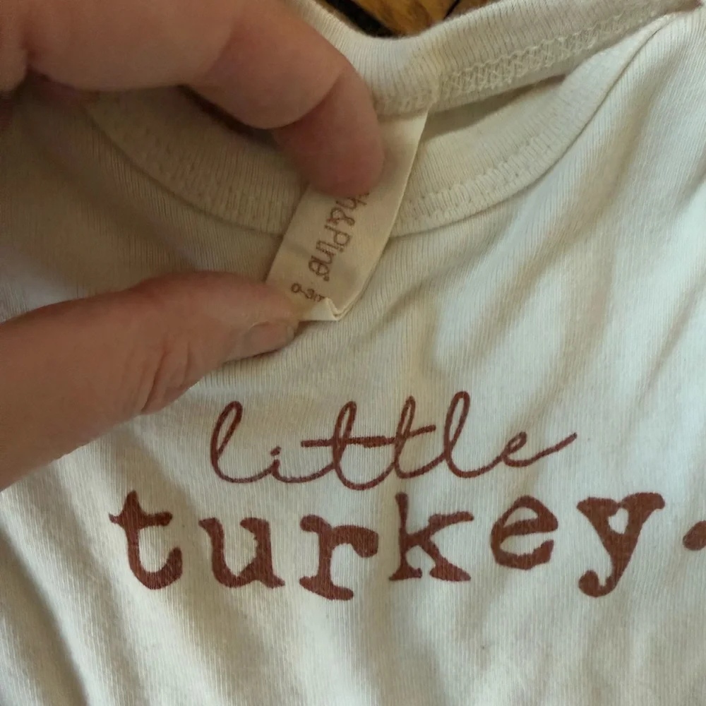 tenth & pine Turkey Onesie - Size 0-3 Months - NWOT